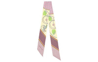 HERMES Silk Scarves Women's Yellow/Pink/Multicolor