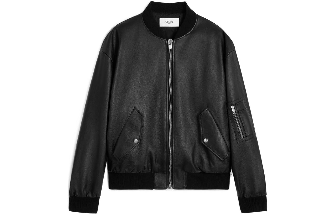 CELINE Zip Up Bomber Jacket