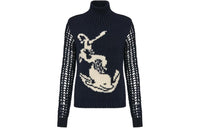 DIOR Inlaid High Neck Jumper