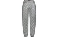 LOUIS VUITTON Knitted Sports Pants Women's Silver