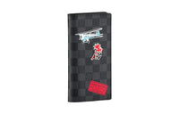 LOUIS VUITTON Brazza Leather Wallet Men's Black