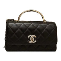 CHANEL Sheepskin Shoulder Bag, Crossbody Bag, Handbag Mini Women's Black