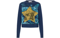 DIOR Quarterly New Products Cashmere Sweaters Women's Blue