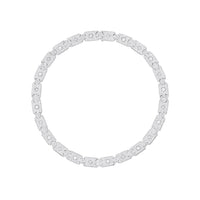 LOUIS VUITTON Les Gastons Vuitton Masterpiece Gourmette Necklace White Gold And Diamonds