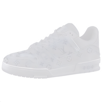 LOUIS VUITTON Trainer Low Top Skateboard Shoes Men's White