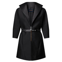 LOUIS VUITTON Graphic Collar Belted Dress