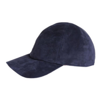 Loro Piana Suede Baseball Caps Men's Blue