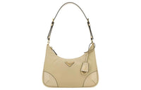 PRADA Recycled Nylon Handbag Shoulder Bag Women's Sand
