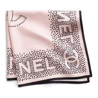 CHANEL Silk Silk Scarves Women's Pink