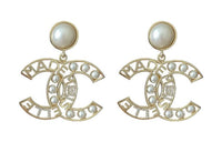 CHANEL Earrings Women's Gold