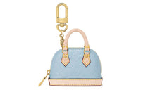 LOUIS VUITTON Micro Alma Leather Bag Accessory Extra Mini Women's Blue