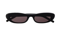 SAINT LAURENT Oval Sunglasses Women's Black