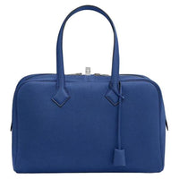 HERMES Taurillon Clemence Leather Handbag Unisex O8 Royal Blue Royal Blue