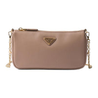 PRADA Saffiano Calfskin Shoulder Bag Mini Women's Powder