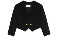 CELINE Cropped Coats Women's Black