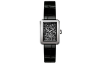 CHANEL BOY · FRIEND Collection Wrist Watch Quartz Movement Crocodile Leather Strap Gray Dial Women's