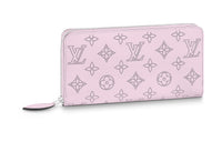 LOUIS VUITTON Zippy Mahina Calfskin Handheld Wallet Women's Pink