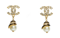 CHANEL Earrings Women's Gold