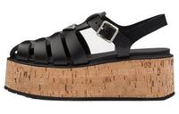 PRADA Roman Sandals Women's Black