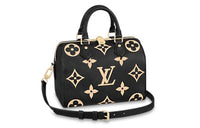 LOUIS VUITTON Speedy Bandouliere Monogram Empreinte Black/Beige