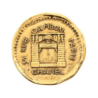 CHANEL Gold-Plated Brooches Women's Gold