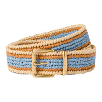 MIU MIU Multicolor Design Metal Belt Women's Brown Width 3.5CM