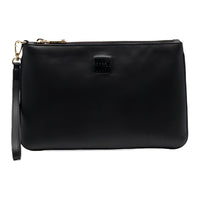 MIU MIU Cow Leather Clutch Women's Black