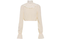MIU MIU Crop Tops Women's Sand Yellow