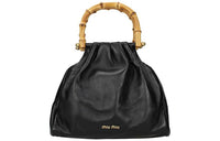 MIU MIU Leather Handbag Women's Black