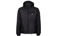 PRADA Logo Plaque Padded Jacket