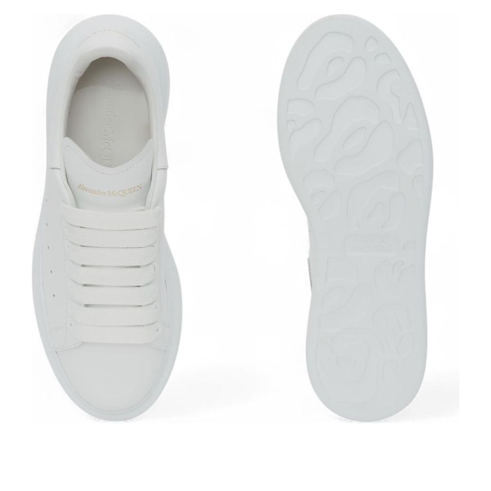 (WMNS) Alexander McQueen Oversized 'Triple White' 553770-WIEE0-9000