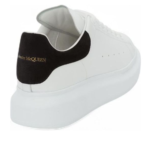(WMNS) Alexander McQueen Oversized Sneaker 'White Black' 2024 553770-WIEF1-9061