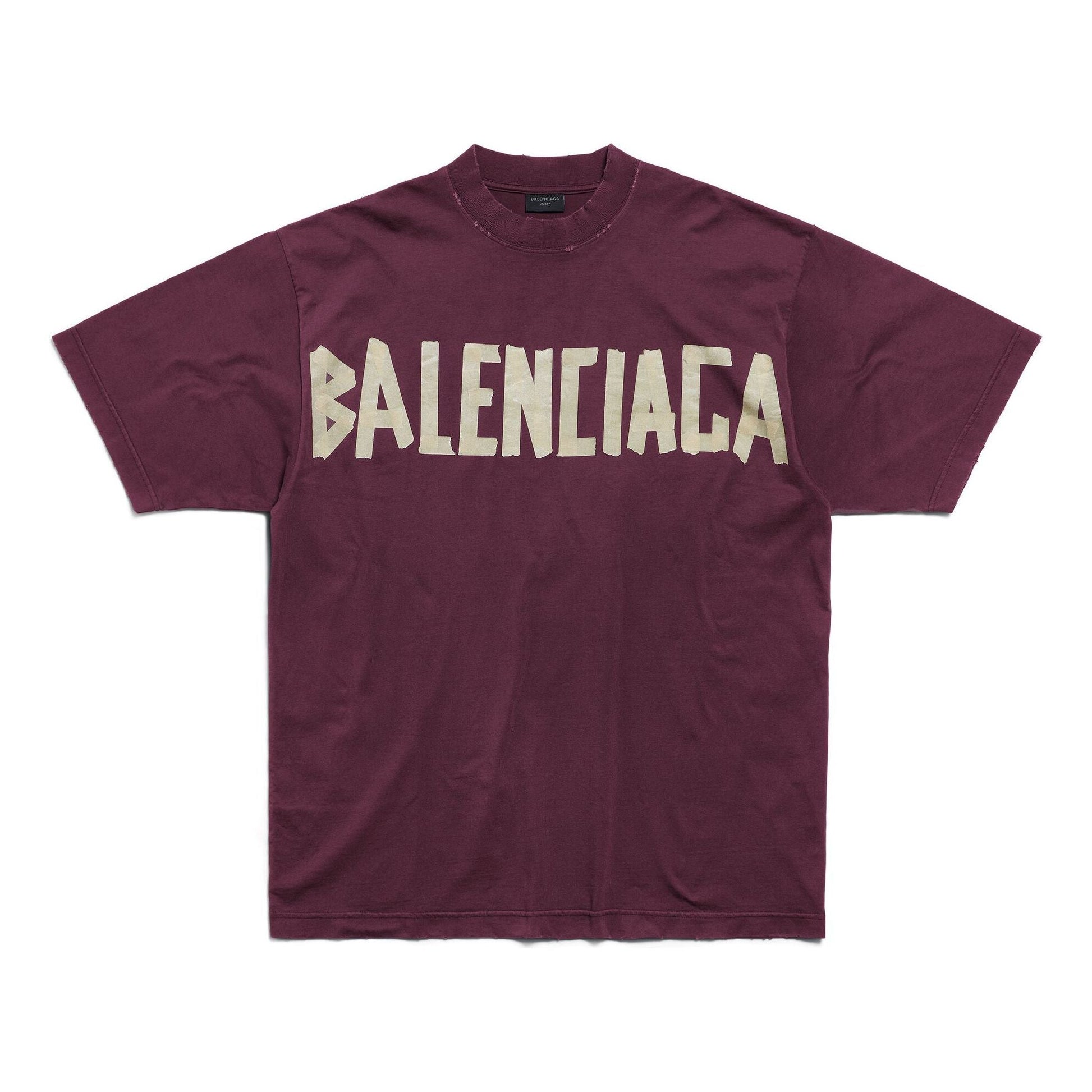 Balenciaga Tape Type T-shirt 'Dark Red' 739784TOVA94029