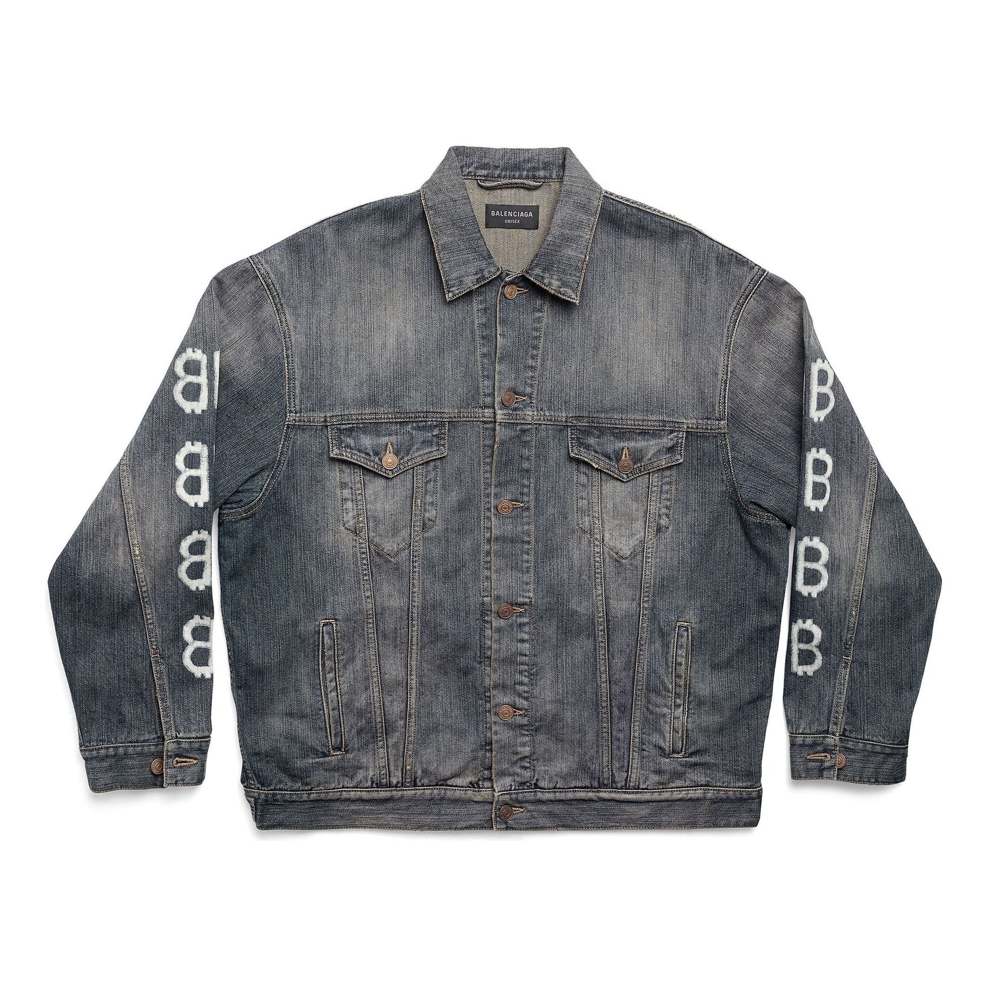 Balenciaga Crypto Large Fit Jacket 'Light Blue' 750983TNW654036