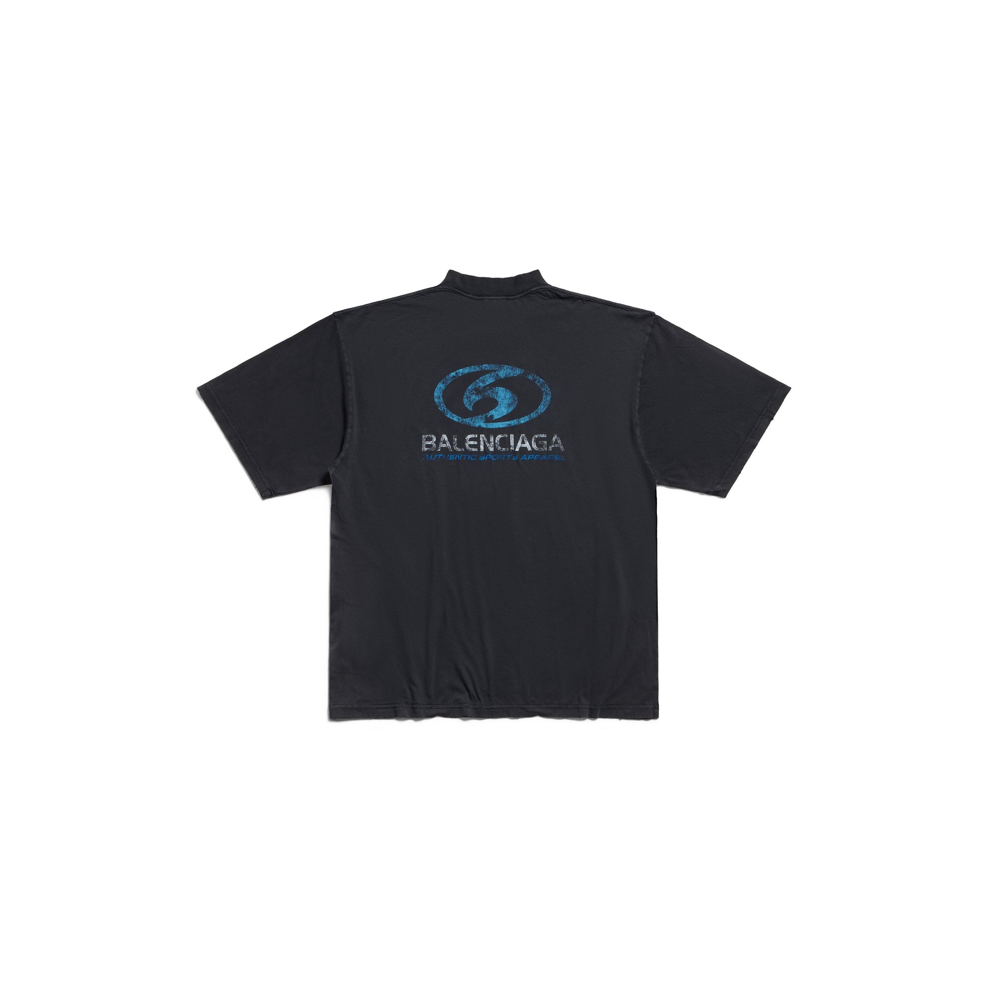 Balenciaga Surfer T-shirt Medium Fit 'Black Blue' 764235TPVM31412