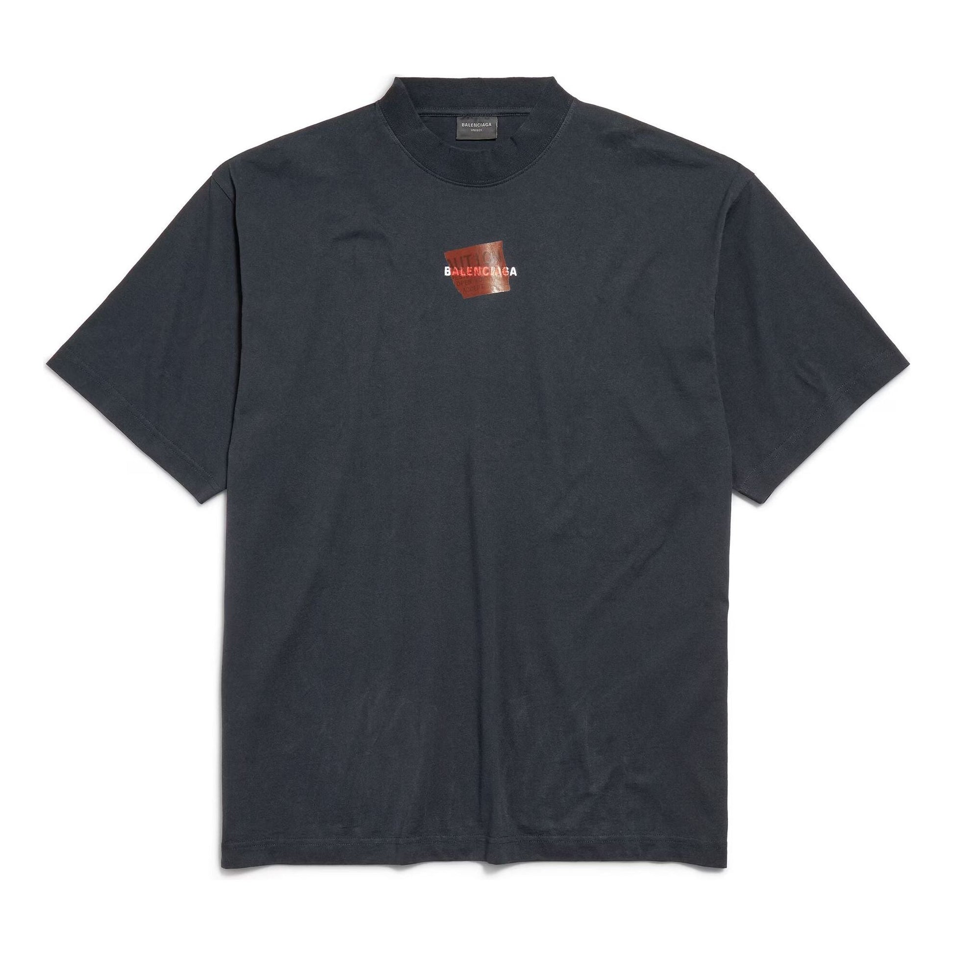 Balenciaga Taped Balenciaga Back T-Shirt 'Black' 764235TSVG28737
