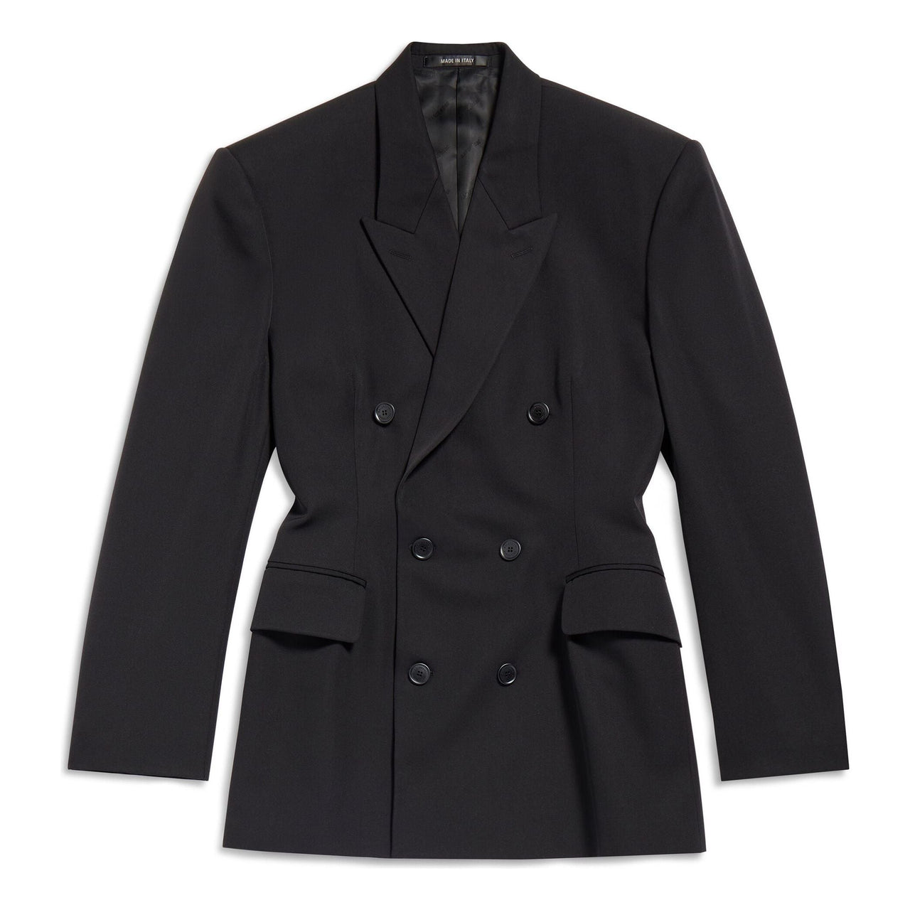 (WMNS) Balenciaga Cinched Jacket 'Black' 773357TNT391000