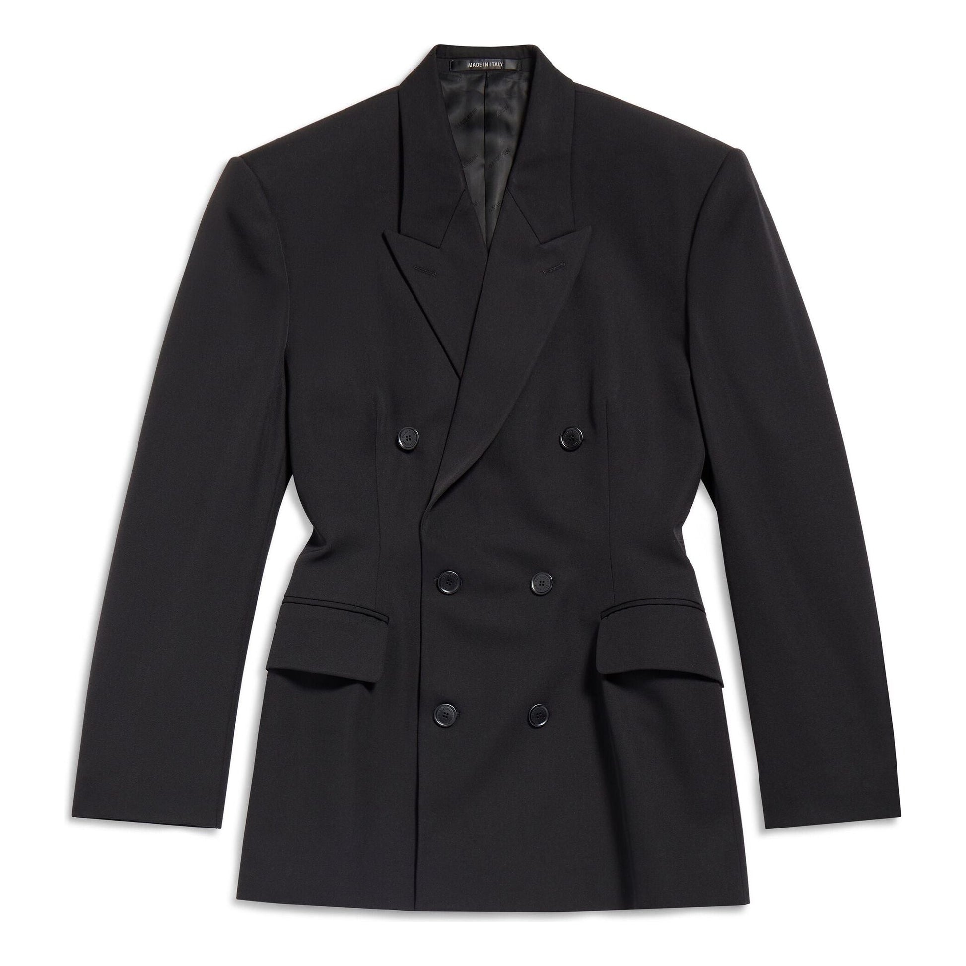 (WMNS) Balenciaga Cinched Jacket 'Black' 773357TNT391000
