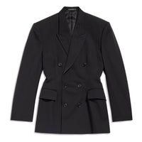 (WMNS) Balenciaga Cinched Jacket 'Black' 773357TNT391000