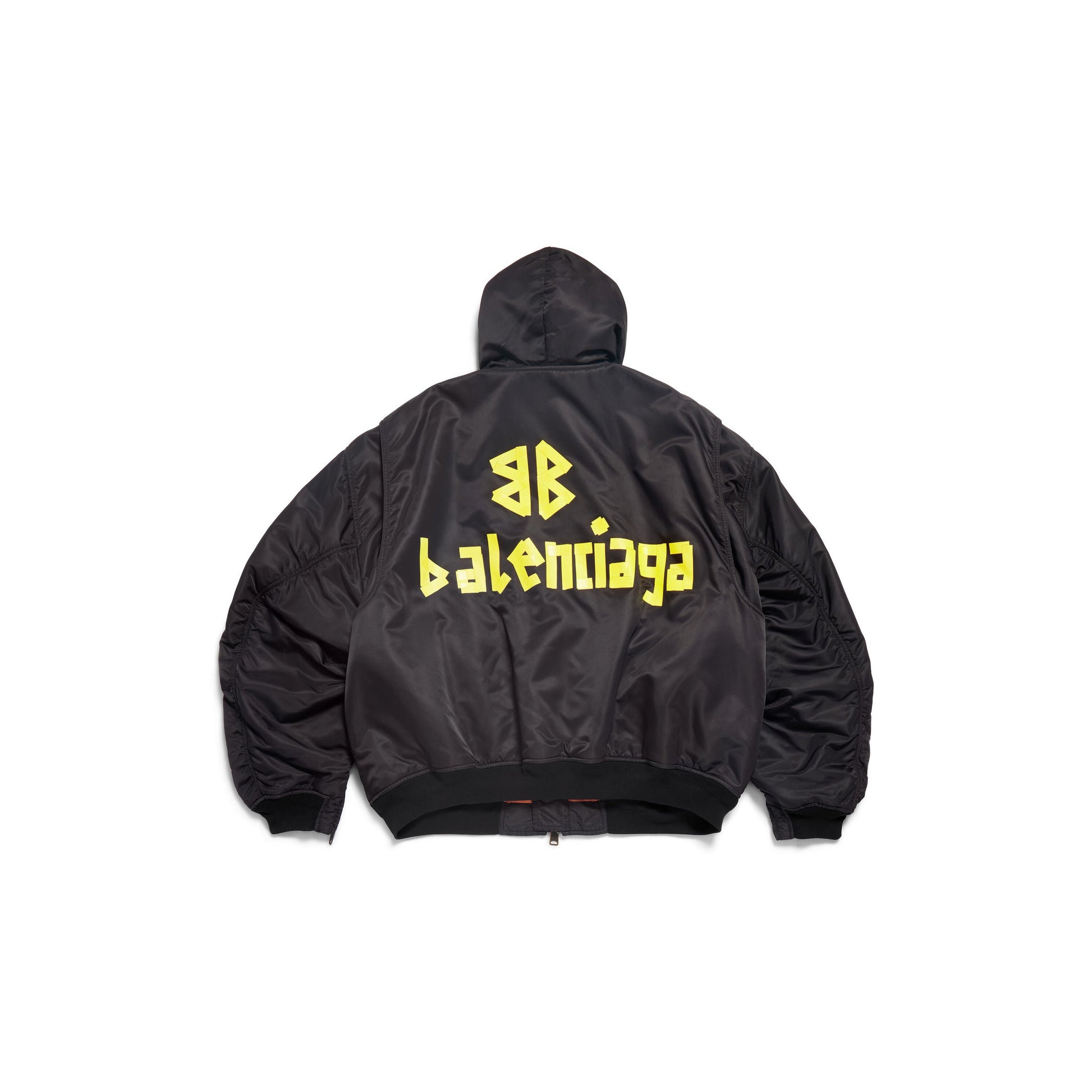 Balenciaga Tape Type Light Hooded Bomber Jacket 'Black' 791103TPO041000