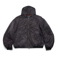 Balenciaga Tape Type Light Hooded Bomber Jacket 'Black' 791103TPO041000