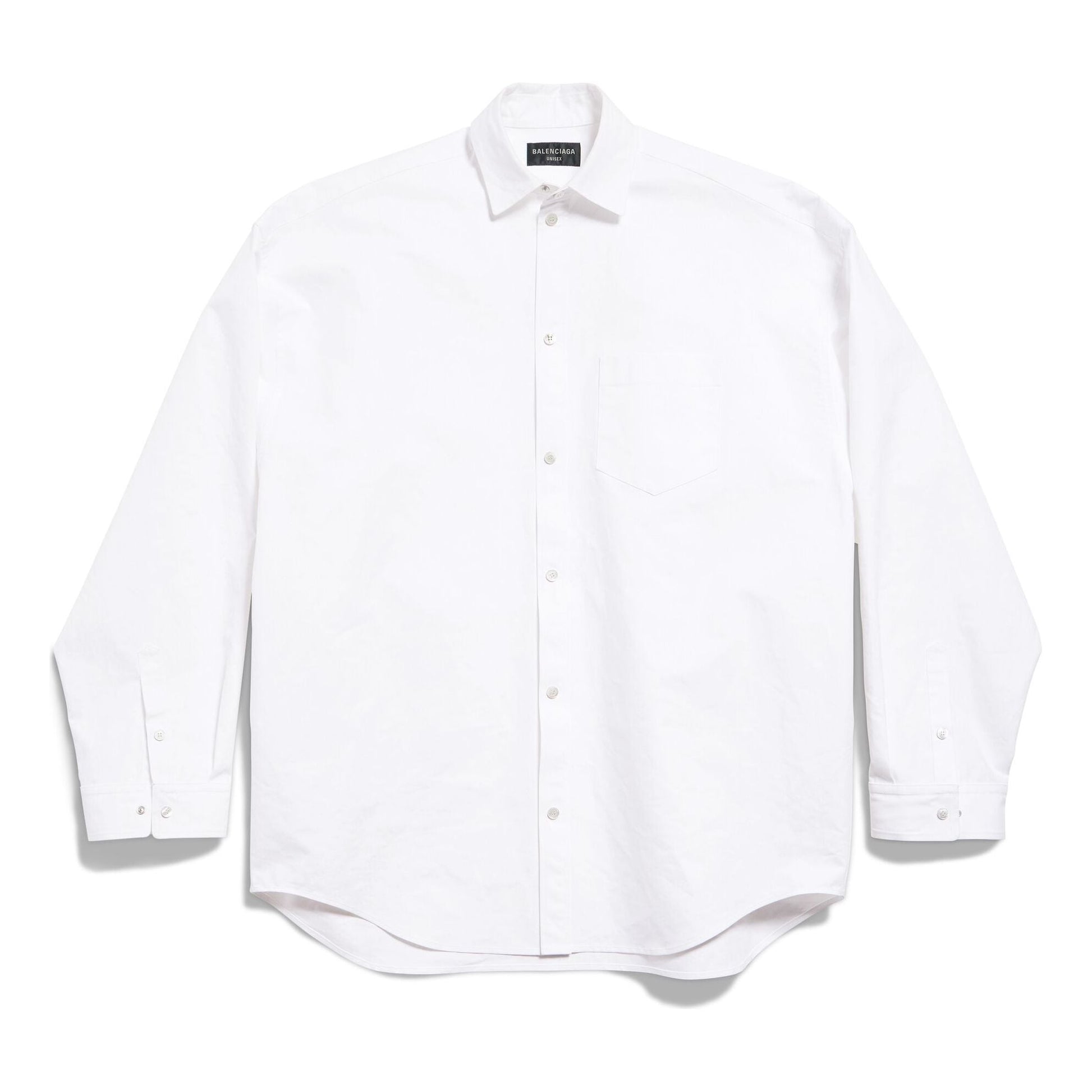 (WMNS) Balenciaga Outerwear Shirt Large Fit 'White' 794462TQM309140
