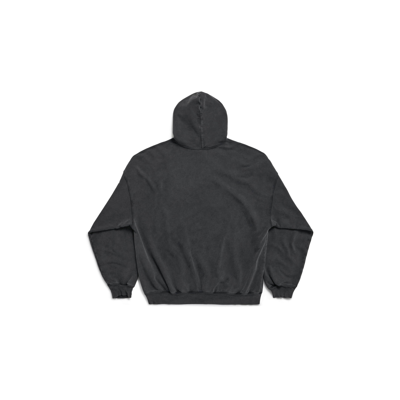 Balenciaga The Capital Of Fashion Hoodie Large Fit 'Black Faded' 803265TRVN41048