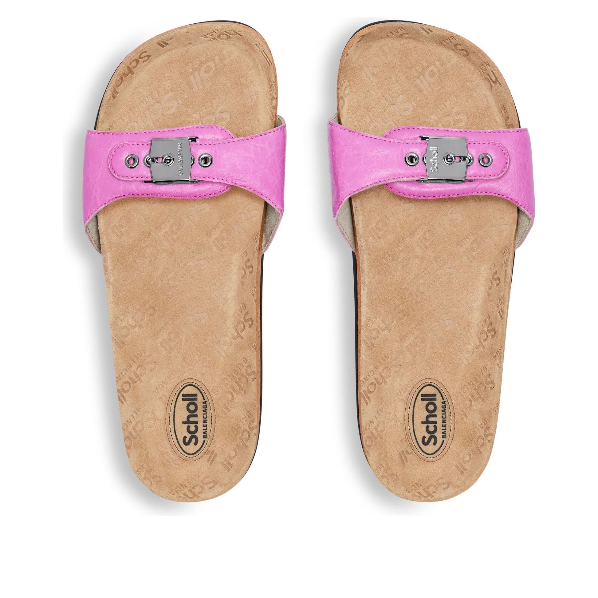 (WMNS) Balenciaga I Scholl Flat Sandals 'Glossy Pink' 827426WAD4V5058
