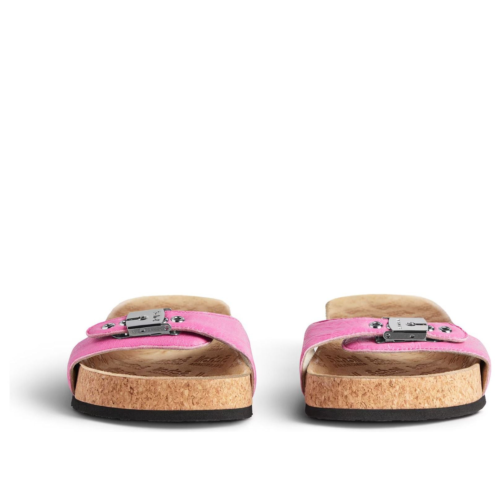 (WMNS) Balenciaga I Scholl Flat Sandals 'Glossy Pink' 827426WAD4V5058