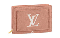 LOUIS VUITTON Cow Leather Wallet Women's Fuchsia