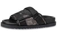 LOUIS VUITTON Honolulu Stylish Sandal Men's Black