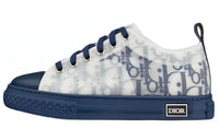 DIOR B23 Abrasion Resistant Low Top Skateboard Shoes Blue White Kids'