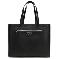 PRADA Leather One Shoulder Handbags Men's Black