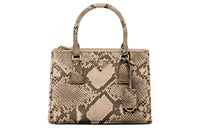 PRADA Galleria Killer Bag Python Skin Shoulder Bag Crossbody Bag Handbag Small Size Women's Brown